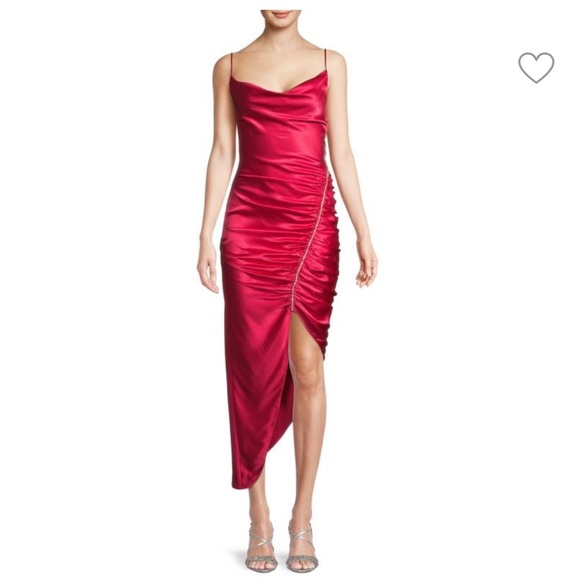 CINQ À SEPT - Emilia Silk Asymmetric Dress